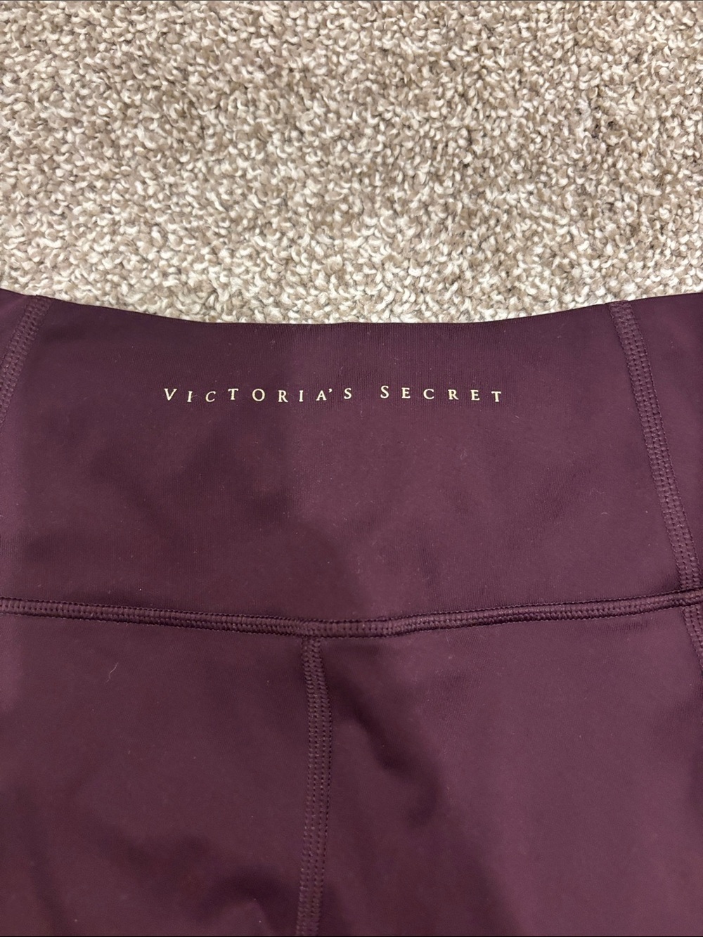 Victoria's Secret High-Waist Wine Bike Shorts